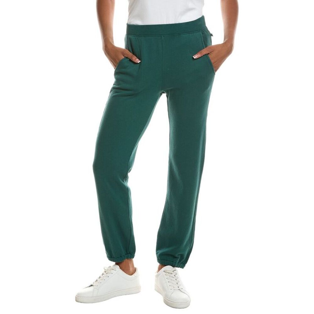 Velvet By Graham & Spencer Womens Zuma Organic Fleece Pant, Blue